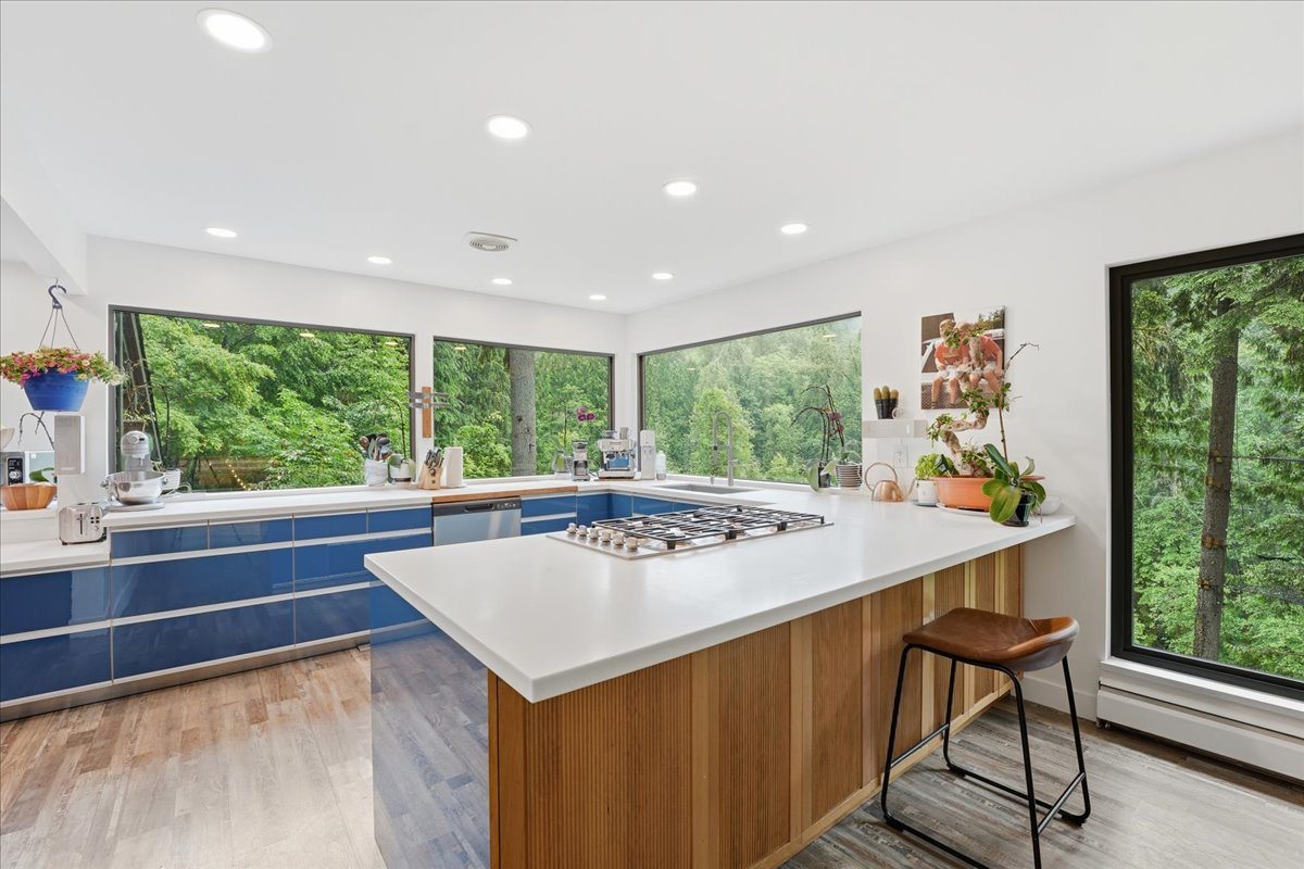 Kitchen viewed from the dining area