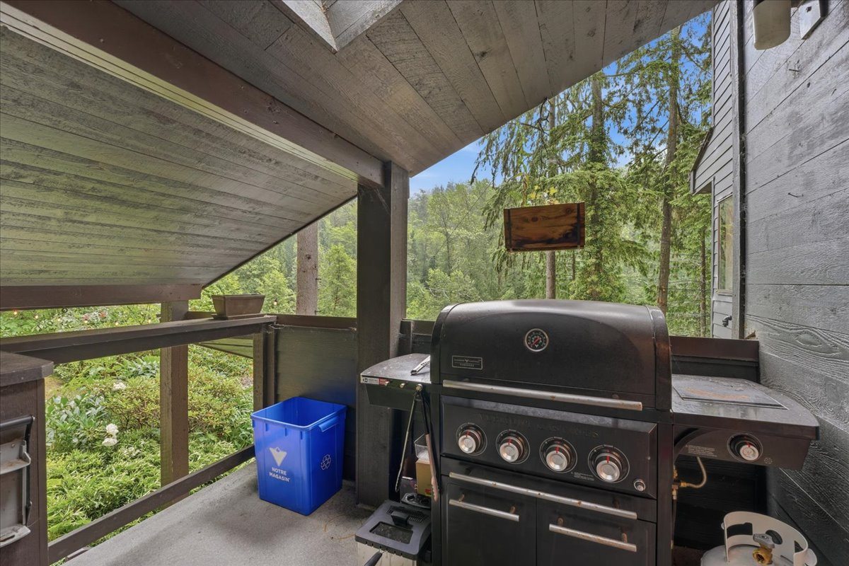 Outdoor barbecue platform