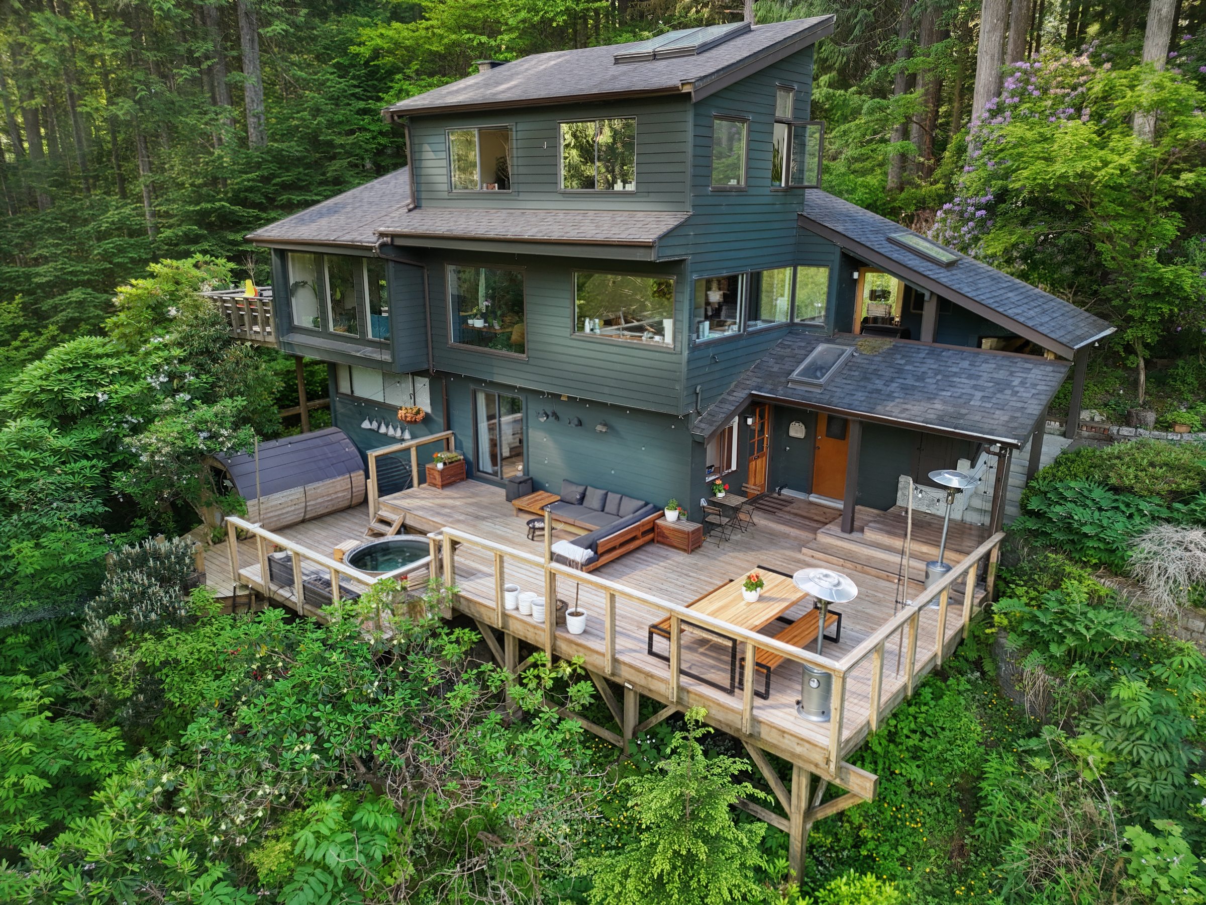 House surrounded by mature trees